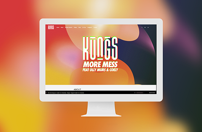 Kungs - Artist's website design dj french kungs music singer ui ux wordpress