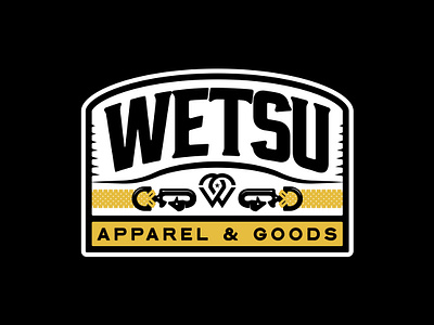 WETSU Badge Design apparel army badge badge design badgedesign bold brand branding branding design clean identity logo merch parachute patch professional tough vanguard wetsu