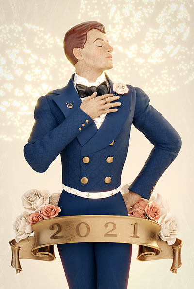 New Years Eve 2021 2021 3d 3d art 3dartist blender3d dailyrender illustration newyears render surreal