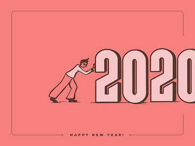 Making Space for 2021 2020 2021 brand design brand identity branding agency character design custom type custom typeface digital art digital illustration happy new year illustration illustration art illustration digital new years eve nye pink procreate typography vectorart