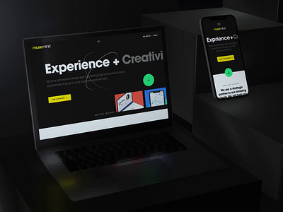 Musemind Website Homepage Experience agency website animation company design design agency interaction landing page musemind musemind homepage musemind landing page musemind team musemind website product design ui ui designer uiux ux designer web design website website design