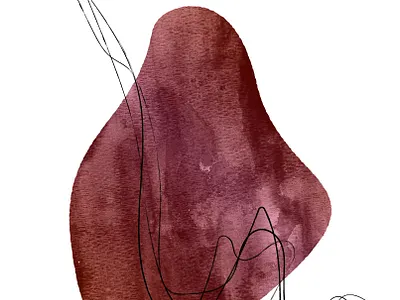 decanter abstract art print digital art digital illustration illustration ink minimal modern watercolor