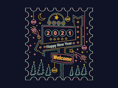 2021 2021 design digital art digital illustration digital painting digitalart happy holidays happy new year illustration illustrator merrychristmas vector winter