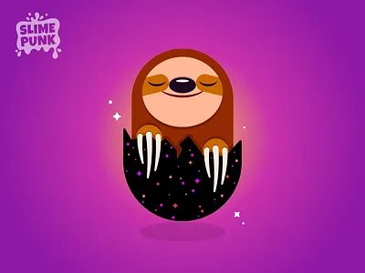Sloth Vector Art 2d art 2d character animal animal art character character design galaxy game game assets illustration illustrator indie game indie game dev logo sloth sloth art unity vector vector art vector sloth