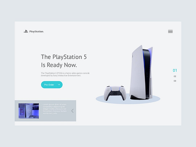 PS 5 Landing Page Concept. landingpage uidesign uiux