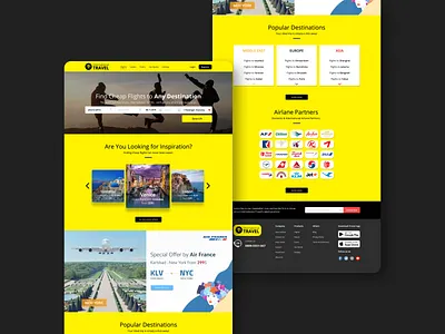 Web iTravel branding design flat graphic design illustrator typography ui ux web website