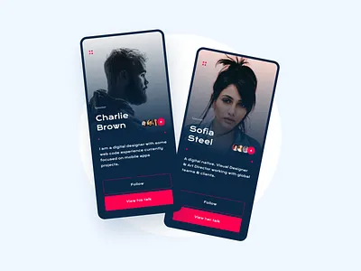 Daily UI #006 - Profile colombia daily 100 challenge daily ui dailyuichallenge interaction design interactive product design product designer profile page typography ui ui design ui designers ux ux design ux designer