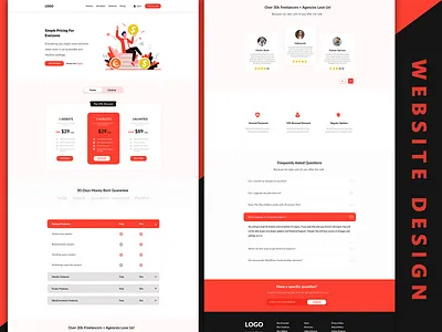 Pricing Page Design app design flat ui ux vector
