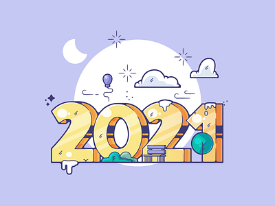 2021 2021 adobe art cartoon clean color creative designer dribbble flat graphic graphic design illustration illustrator modern new year portfolio shot simple