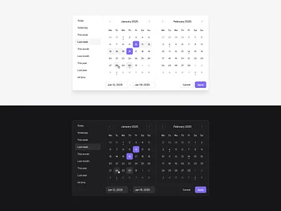 Date picker — Untitled UI calendar date picker date selector datepicker modal product design ui design user interface