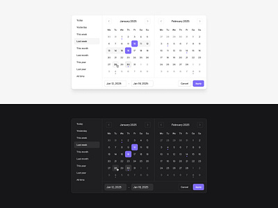 Date picker — Untitled UI calendar date picker date selector datepicker modal product design ui design user interface