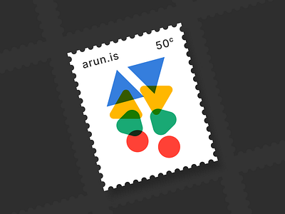 arun.is newsletter 006 blobs graphicdesign mid century modernist organic overprint rounded shapes stamp