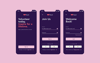 UI Daily 001 app screens interfacedesign signup