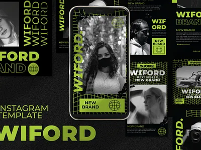 Wiford Instagram Template branding calor design illustration inspiration instagram instagram banner instagram post instagram stories instagram template typography