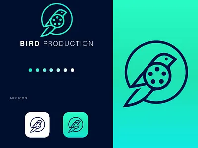 Bird Production clever logo cleverlogo fiverr fiverr design fiverr.com fiverrgigs lion logo design logo world minimal minimalist logo modern logo production design production house