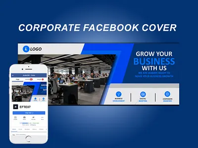 corporate facebook cover efte ahmed facebook ad facebook cover fb cover fb post linked banner social media banner social media cover social media design twitter cover