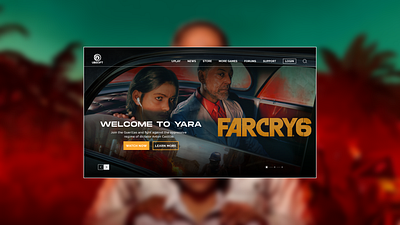 Ubisoft - Farcry 6 Landing Page adobexd gaming website interaction design ui design web design website