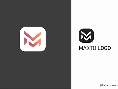 Maxtro logo fahadmeerx icon logo logodesign vector