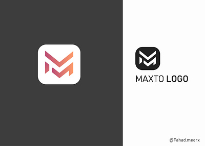 Maxtro logo fahadmeerx icon logo logodesign vector