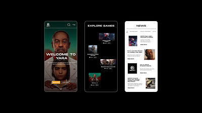 Ubisoft - Mobile UI Design adobe photoshop adobe xd design gaming website mobile app design mobile ui ui ui design web design