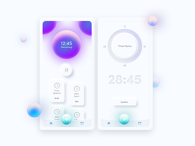 Timer app design exploration graphics illustration photoshop sketch time ui uidesign ux uxdesign web webdesign white