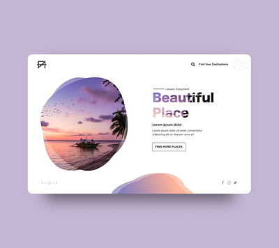 Find Your Destination Landing Page Design design designer landingpage uidesign uxdesign webdesign website