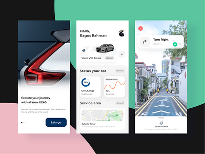 Volvo Maintenance App #Exploration app brand brand design cars clean clean ui design exploration interactive interface ios maintenance ui ux uxresearch volvo