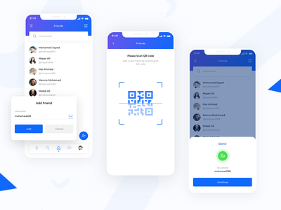 Jupiter Payment App add friends banking banking app cash dribbble best shot finance app friends list graphic design money app money management money transfer product design qr code scan social app ui ux design user experience design user interaction user interface design visual design