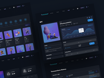 Crypto Defi Exchange Platform Dark Mode 3d animation app blockchain crypto cryptocurrency dark mode dashboard defi defi dashboard defi exchange design illustration minimal minimal dashboard nft nft dashboard ui web3 website