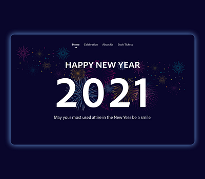 New year event website 2021 branding design event event design fresh happy new year 2021 illustration interaction design landingpage new new year ui ux web ui website website concept website design wishes year