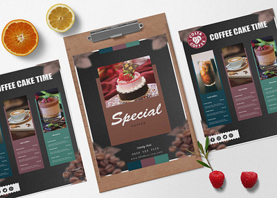 Special Coffee Cafe Menu Design illustration latest psd psd mockup
