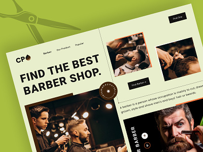 Barber Shop Landing Page barber barber shop barbers barbershop clean design company cpdesign creativepeoples daily ui enterpreneur gents parlor graphic design hair salon hairdresser landing page parlor trending web web design wensite