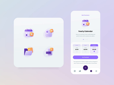 #Exploration - Premium Benefit Icons adobe after effect app app design design figma figmadesign habit tracker iconography icons design illustration motion premium tracker ui ux vector vectors