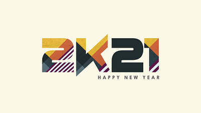 New Year 2021 art design graphic design illustration illustrator logo minimal typography vector