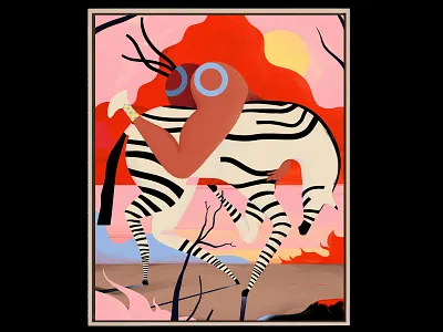 Save the zebras 🦓🔥 clouds dry globalwarming hot illustration shoes sun sunset tree wildlife zebra