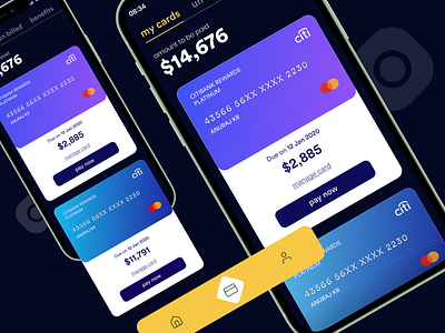 Card Management App app app ui cred creditcard dark ui dashboad dashboard ui finance finance app fintech ios ui ux