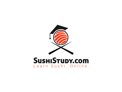 Sushi Study Logo art logo branding chefs cooking creative logo design food japanese logo logos restaurant simple logo study sushi ui