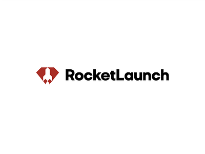 RocketLaunch Logo Concept brand identity branding logo logo concept minimal logo minimalist logo rocket rocket launch rocket logo