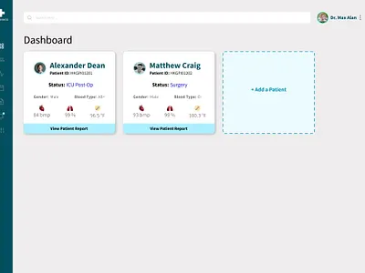 HKGeneral Hospital - Doctor Dashboard dashboard design dashboard ui design doctor doctor dashboard ui web