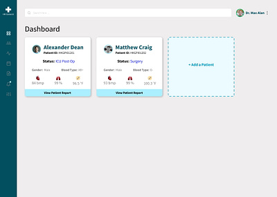 HKGeneral Hospital - Doctor Dashboard dashboard design dashboard ui design doctor doctor dashboard ui web