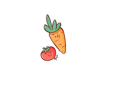 Love yourself 2d character characterdesign childrens illustration design digital painting digital2d drawing dribbblers flat illustration flatdesign illustration inspiration procreate art sticker design vector art veggies