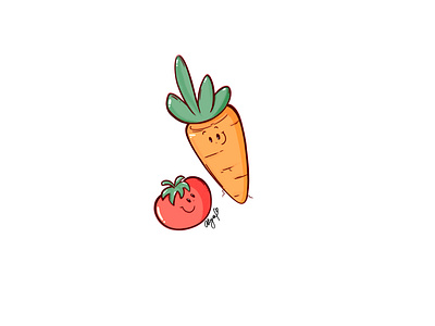 Love yourself 2d character characterdesign childrens illustration design digital painting digital2d drawing dribbblers flat illustration flatdesign illustration inspiration procreate art sticker design vector art veggies