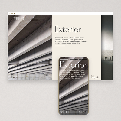 Exterior design ui web