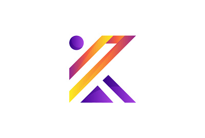 kibrea graphics logo colorful flat illustration logo minimal ui