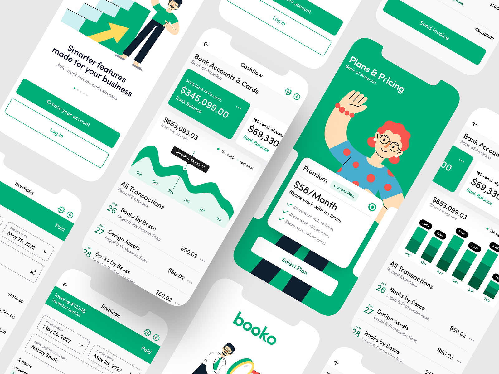 Accounting Mobile App Ui Design System By Yesyou® Isaac Sanchez On