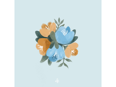 flower draw digital painting digitalart flower art flowers illustration minimalistic photoshop