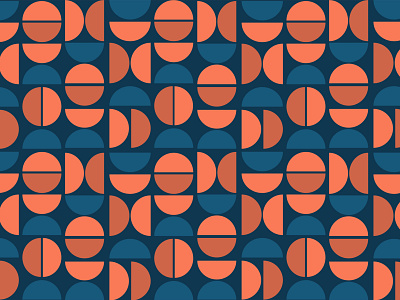 Royal Pattern block print pattern pattern design red and blue scandinavian semi circle