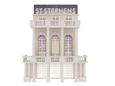 Theater Backdrop 3d theater theater design