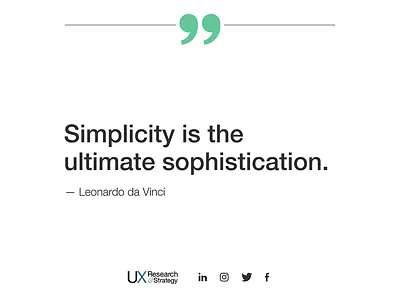 UX Quotes Generic 2021 branding da vinci design quote quote design research social media social media design user experience ux ux design visual design