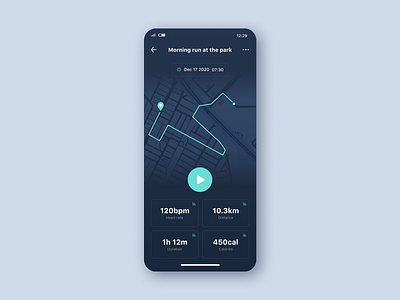 Daily UI #020 | Location tracker daily ui daily ui 20 dailyui 020 dailyuichallenge dark dark app dark mode dark theme dark ui location tracker map run app running app